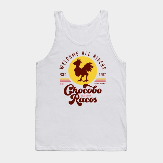 Chocobo Races Emblem Tank Top by Lagelantee